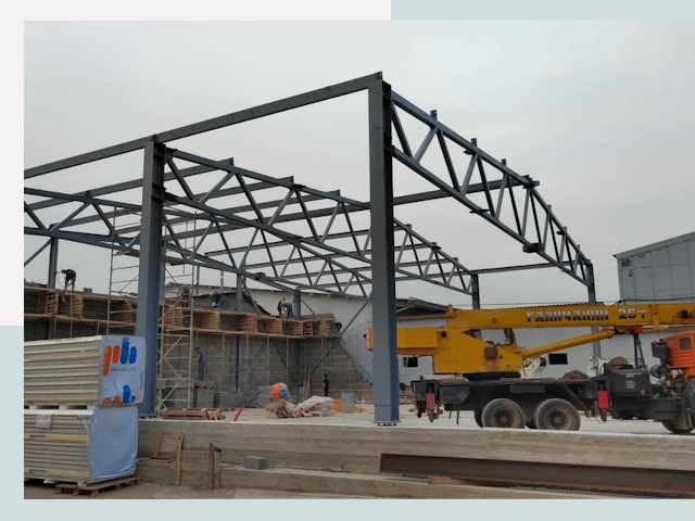 Строительство цехов в Луховицах