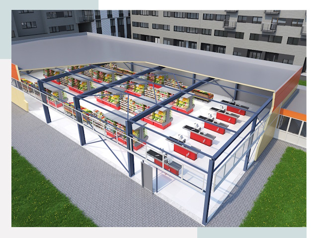 Строительство магазинов в Луховицы от 621 руб. за м²