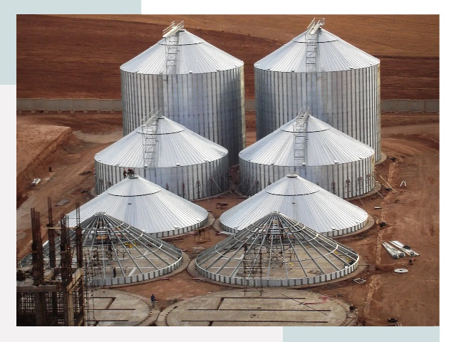 Строительство зерновых силосов в Луховицах