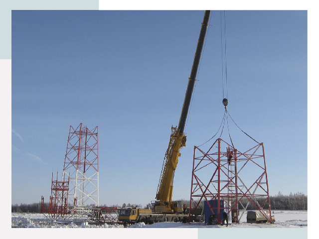 Монтаж вышек связи в Луховицах