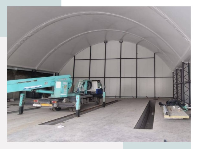 Внутреннее оснащение ангаров в Луховицах